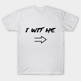 I WIT HE - IN BLACK - FETERS AND LIMERS – CARIBBEAN EVENT DJ GEAR T-Shirt